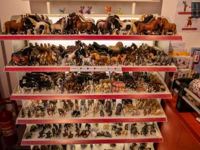 ...o gli animali da collezione fatti in plastica nobile, cotone o cartone